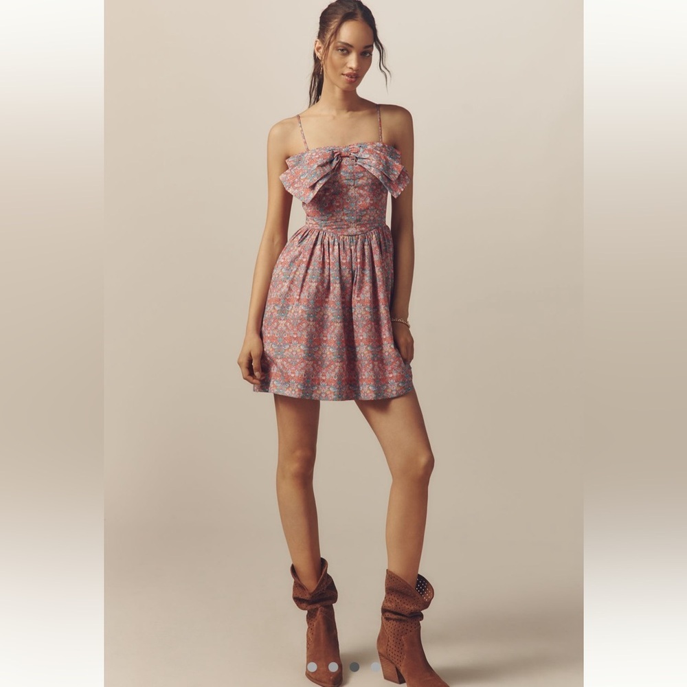 NWT Love The Label Dolcia Sleeveless Bow A-Line
Mini Dress - Picture 3 of 10